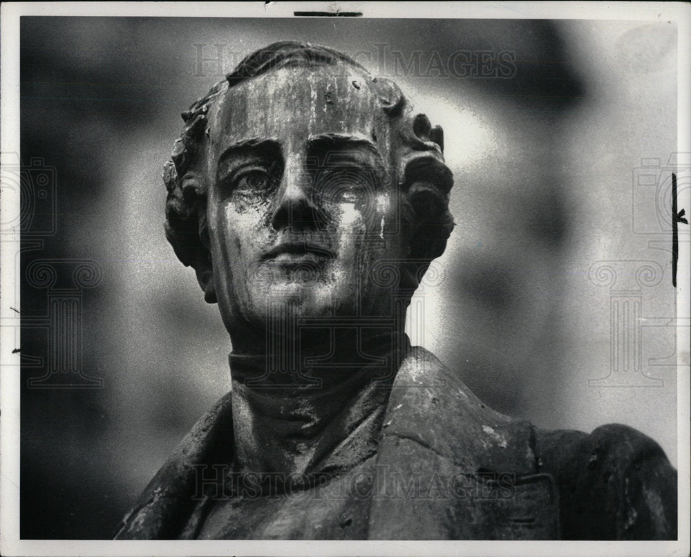 1978 Press Photo Stevens Thomson Mason Statue - Historic Images