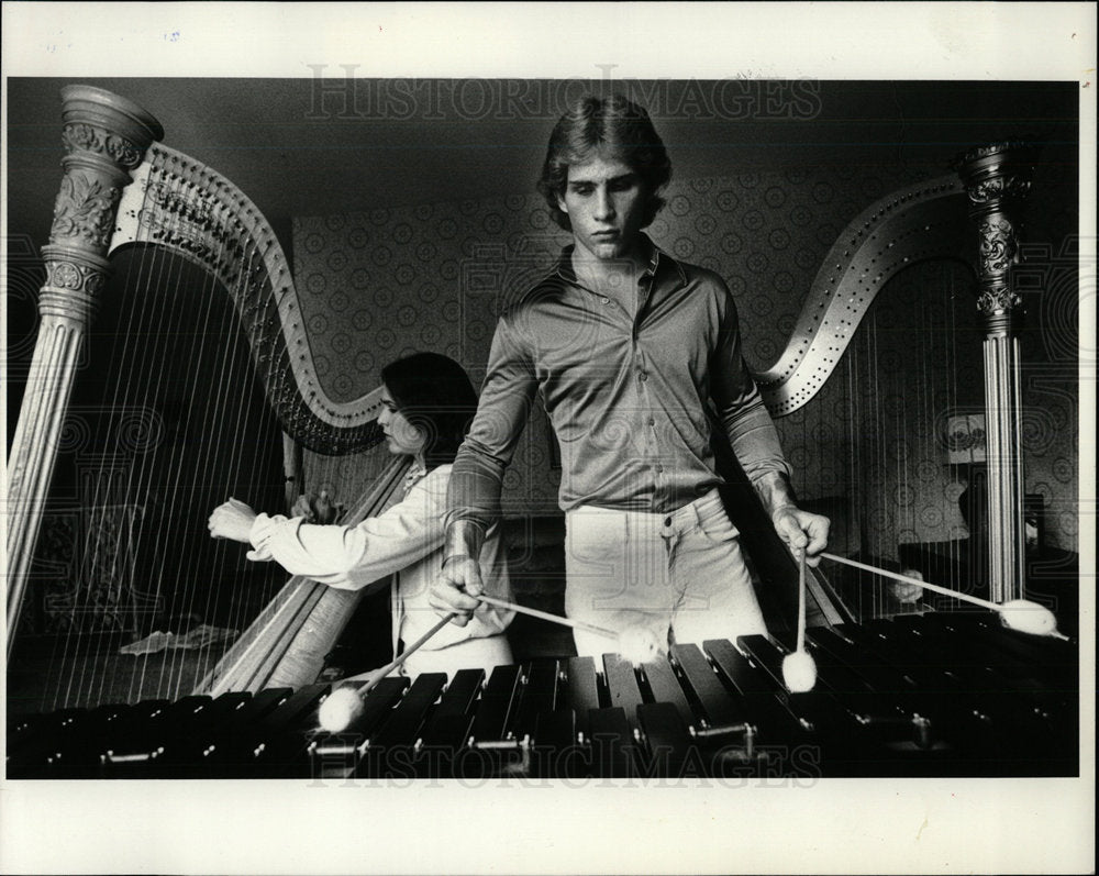 1981 Press Photo Deborah Doug David Art Academy Music  - Historic Images