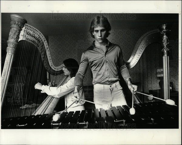 1981 Press Photo Deborah Doug David Art Academy Music - Historic Images