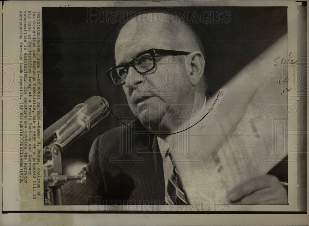 1970 Press Photo Hamer H. Budge Idaho Politician  - Historic Images