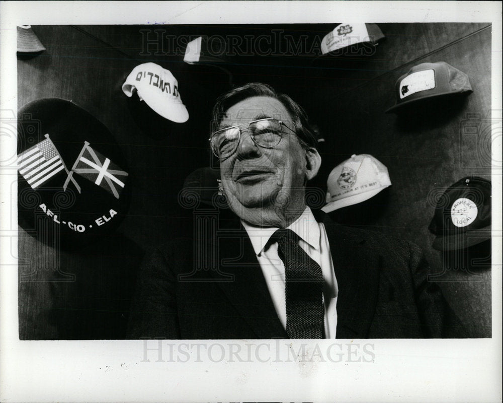 1994 Press Photo Joseph Lane Kirkland President AFL CIO - Historic Images