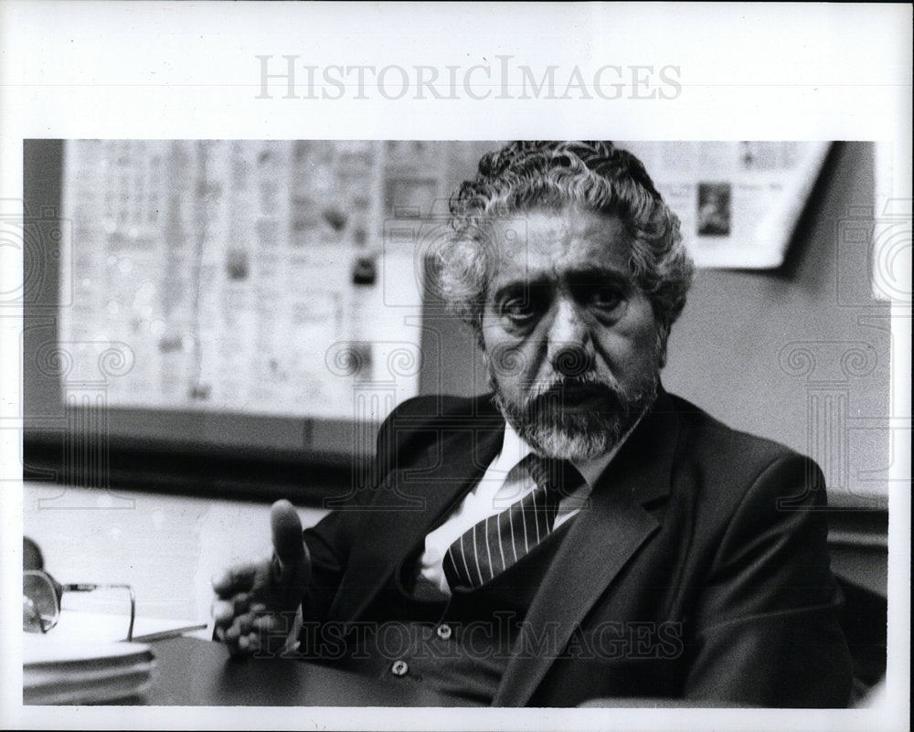 1991 Press Photo Iman Karoub Islamic Federation Panel - Historic Images