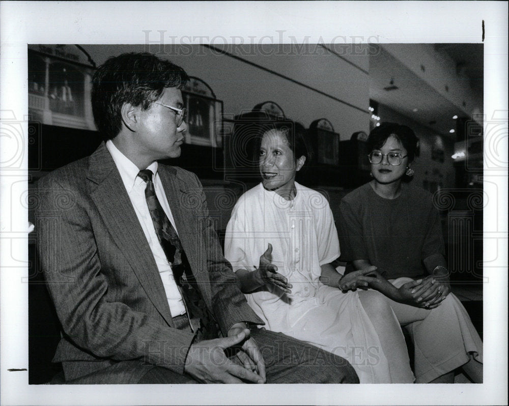 1993 Press Photo Roland Hwang Nati Jenks Ellen Ha John - Historic Images