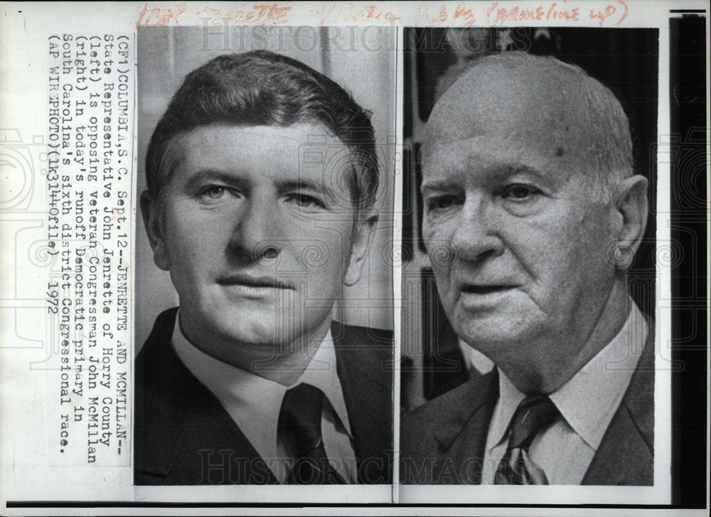 1972 Press Photo State Representative John Jenrette  - Historic Images