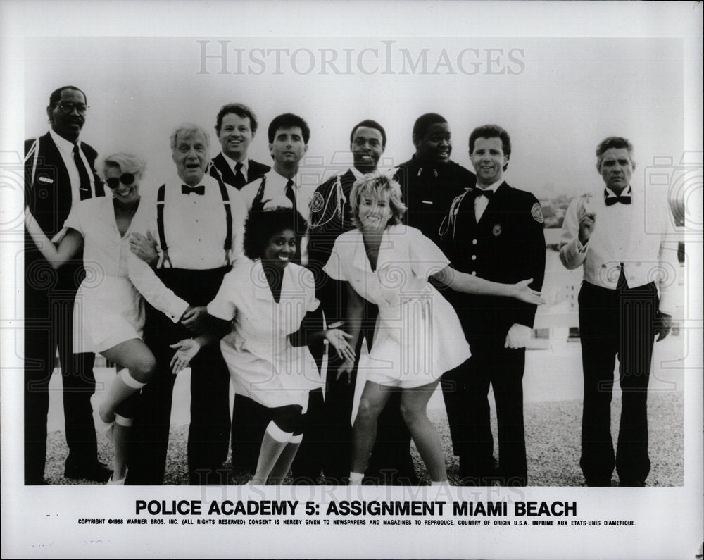 1991 Press Photo Police Academy Assignment Miami Beach  - Historic Images
