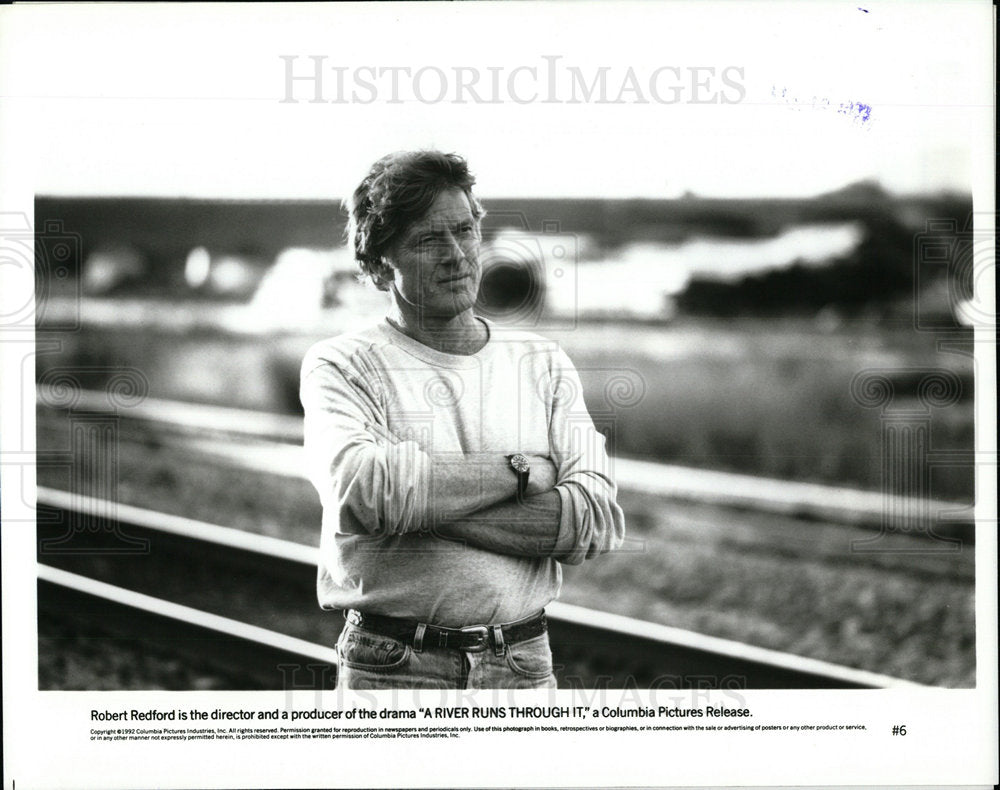 1993 Press Photo Drama Robert Redford Director Producer - Historic Images