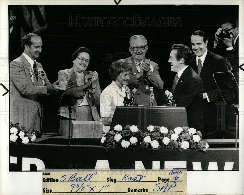 1980 Press Photo Nancy Landon Kasse Baum at the GOP con - Historic Images