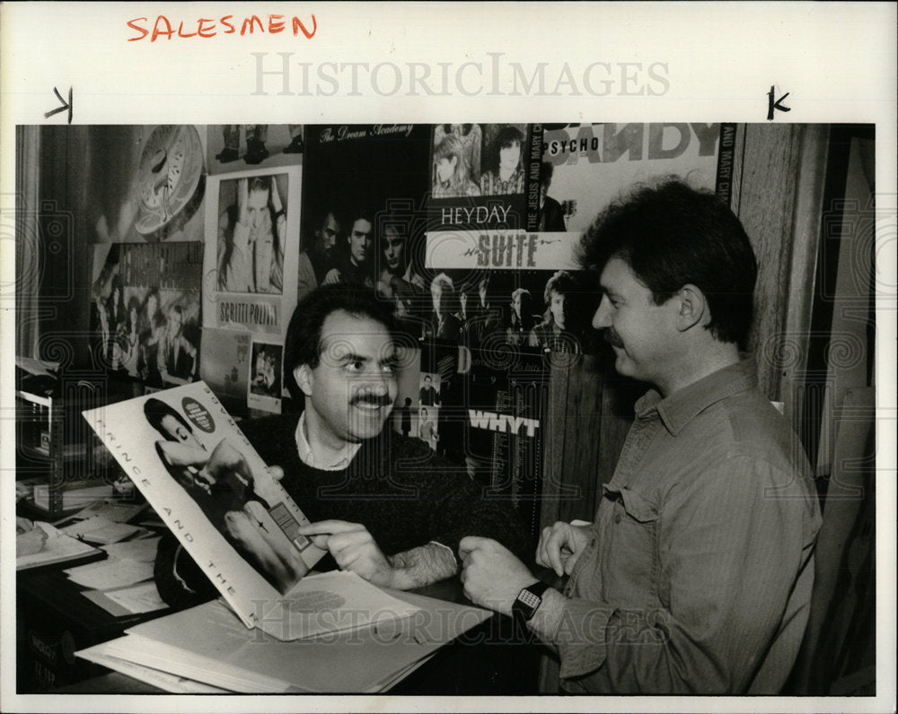 1986 Press Photo Ted Joseph Ron Hewlitt Promoter - Historic Images