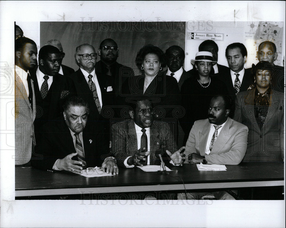 1991 Press Photo Detroit Pastors Parree Porter Odell  - Historic Images