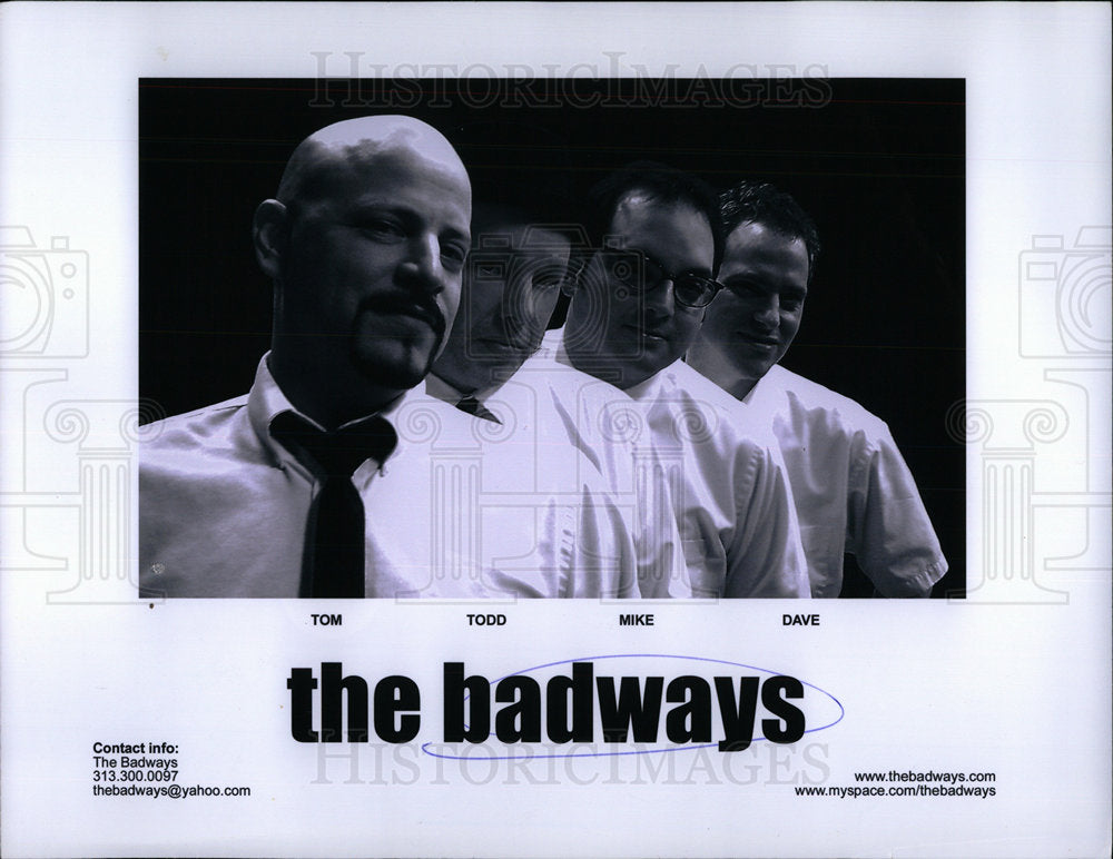 Press Photo The badways band - Historic Images