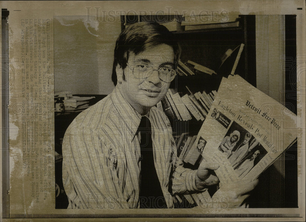 1973 Press Photo Robert Boyd Pulitzer Prize Clark Hoyt  - Historic Images