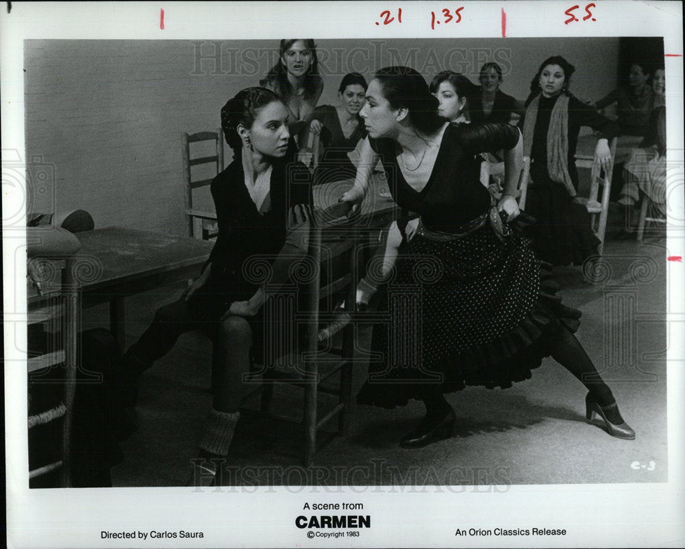 1984 Press Photo Cristina Hoyos Panadero Rex Theatre - Historic Images