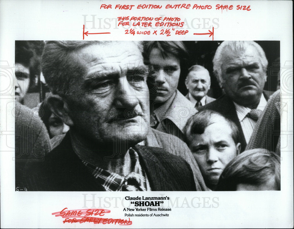 1986 Press Photo Claude Lanzmann "Shoah" - Historic Images