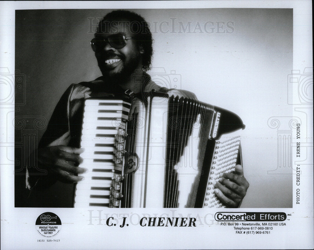 1990 Press Photo C. J. Chenier American Musician - Historic Images