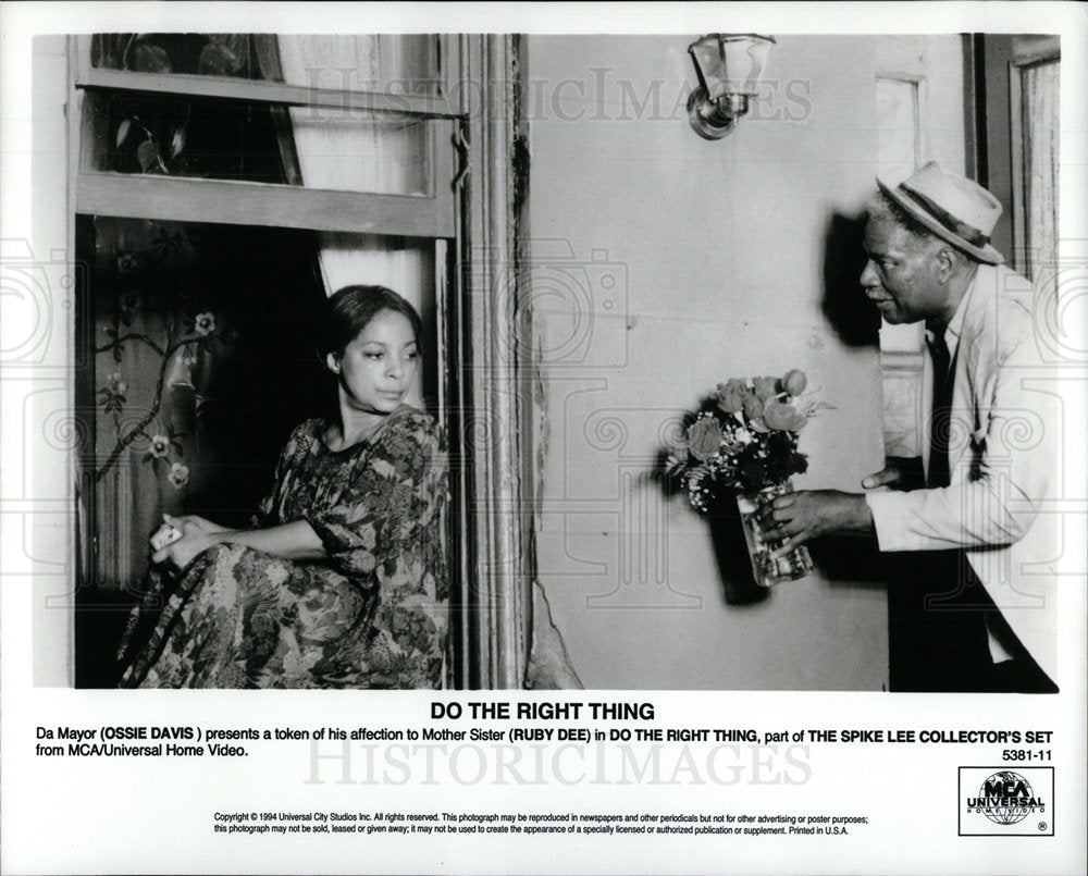 1994 Press Photo Actress Ruby Dee - Historic Images