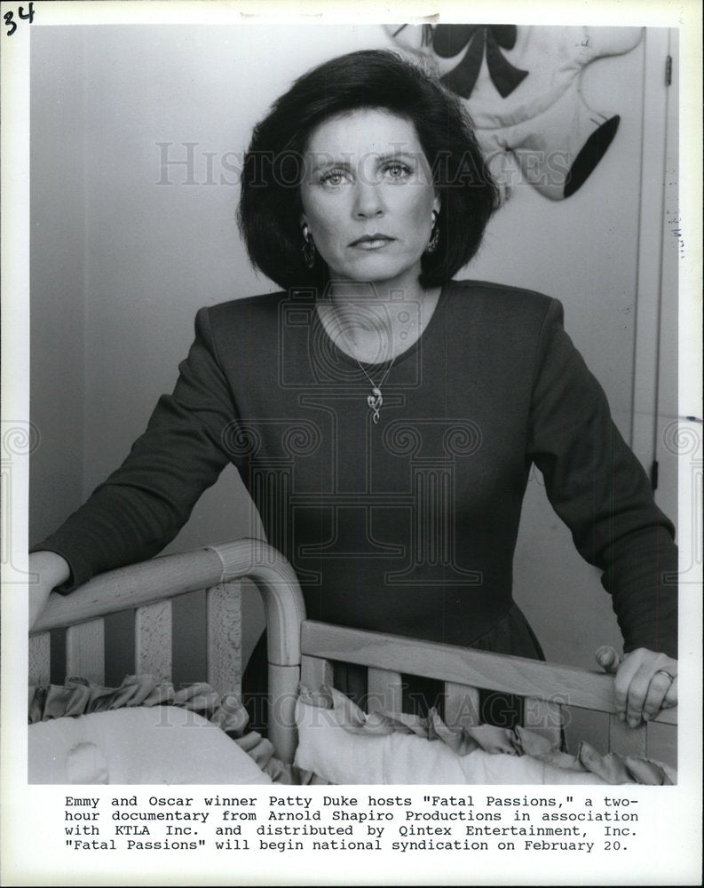 1989 Press Photo Patty Duke American Film TV Actress  - Historic Images