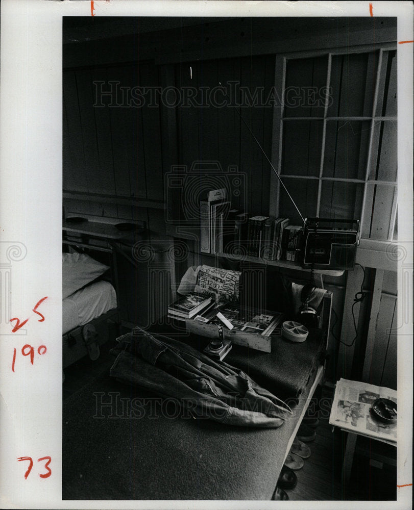 1976 Press Photo Avon Park Prison Cell Richard D. Kiper - Historic Images