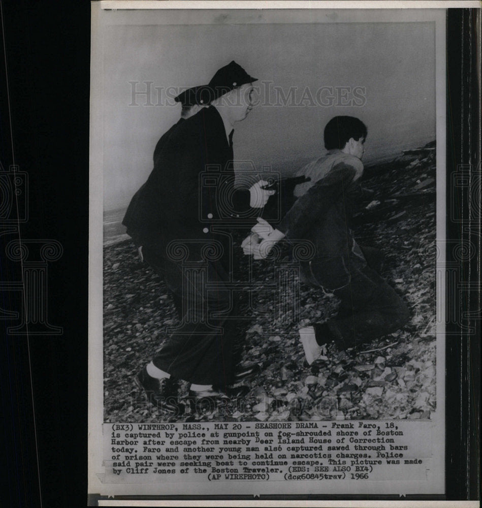 1966 Press Photo Frank Faro Prison Escape - Historic Images