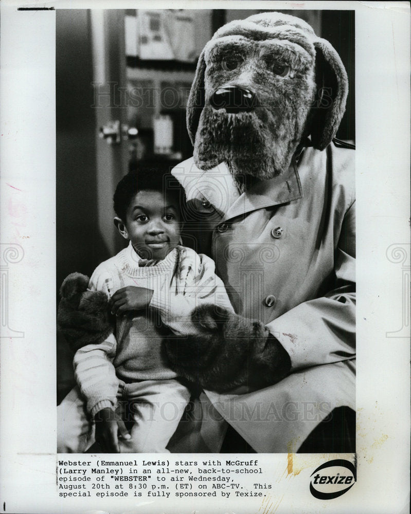 1986 Press Photo TV Program, Webster - Historic Images