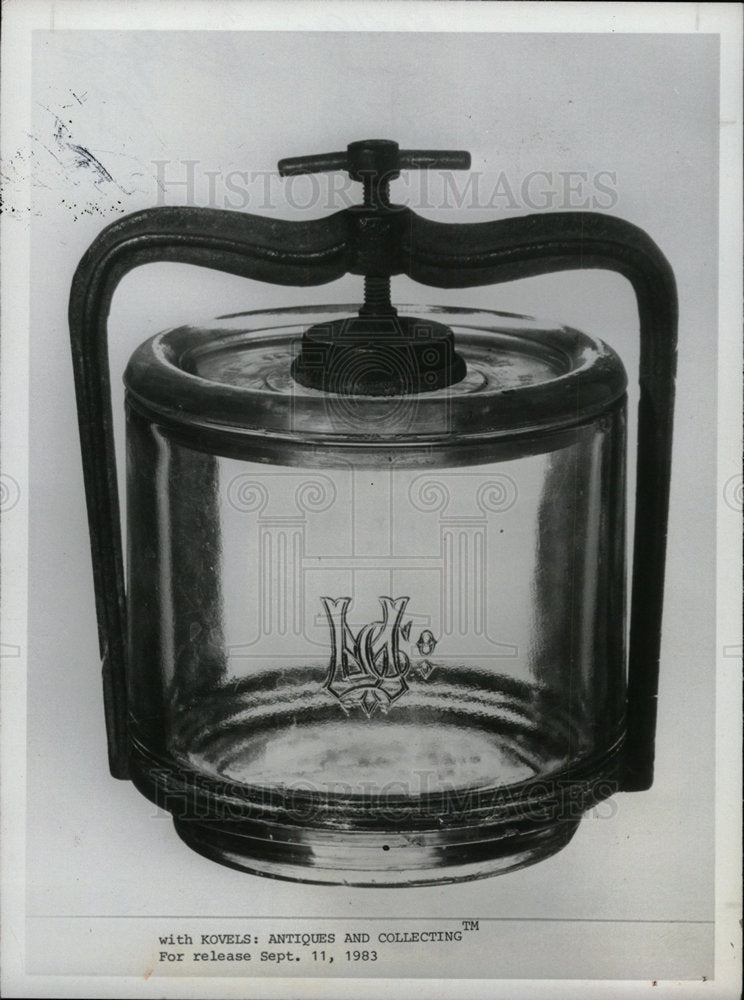 1983 Press Photo Milk Jar Patented - Historic Images