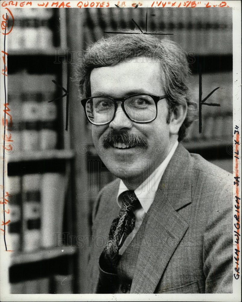 1980 Press Photo David Griem Prosecutor - Historic Images