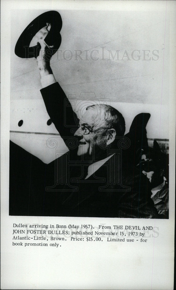 1974 Press Photo J F Dulles Bonn Book Devil Dulles  - Historic Images