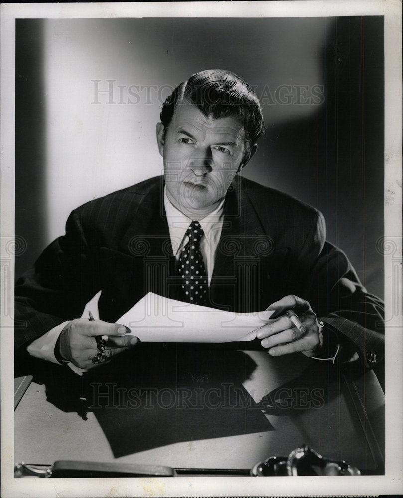 Press Photo Jay Jostyn Mr District Attorney - Historic Images