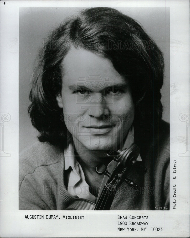 1989 Press Photo Augustin Dumay Violinist Sham Concert - Historic Images