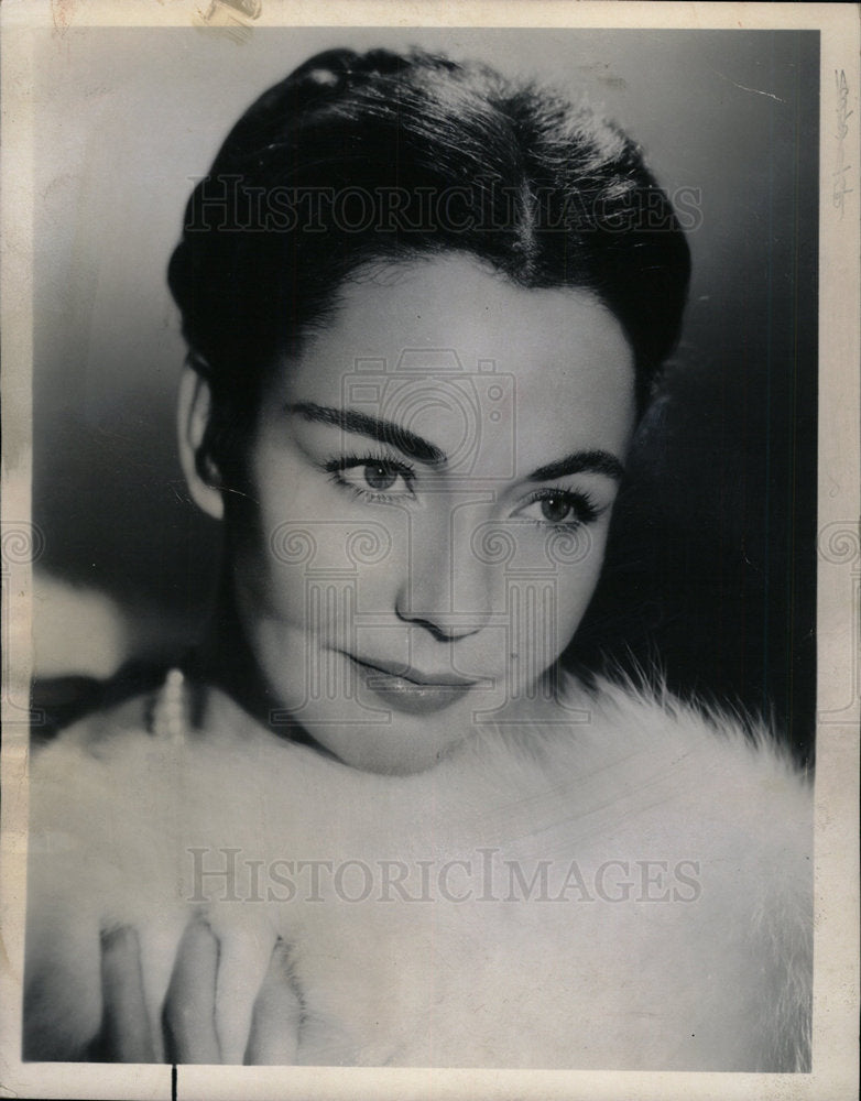1963 Press Photo Jennifer Jones - Historic Images