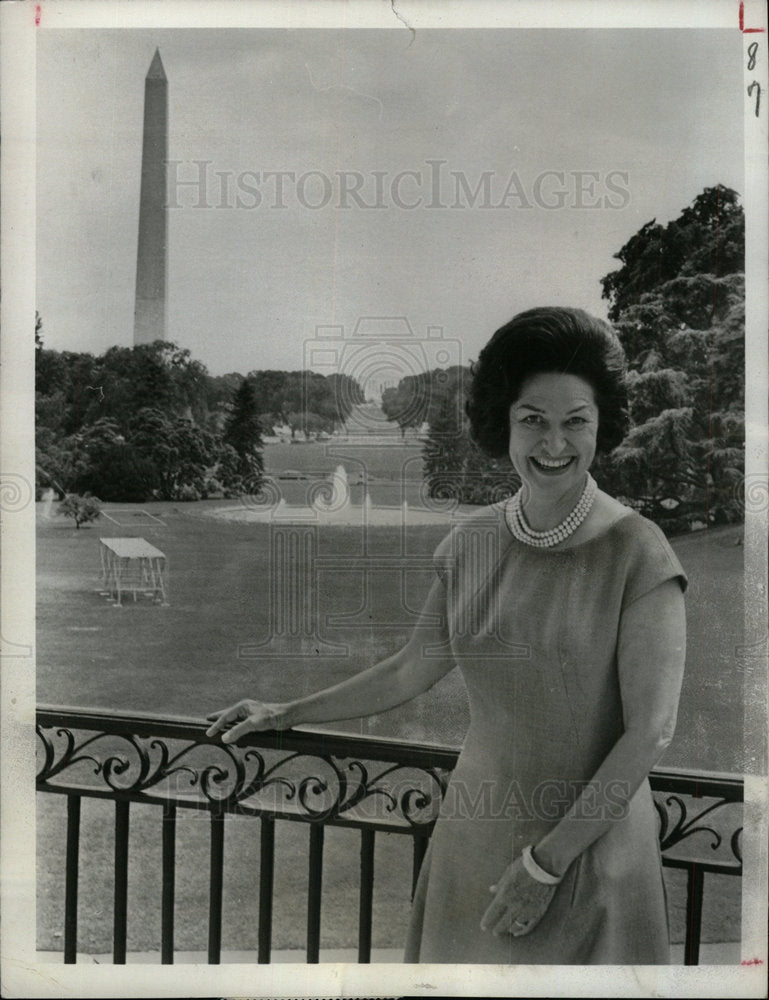 1965 Press Photo Mrs. Lyndon B. Johnson  - Historic Images