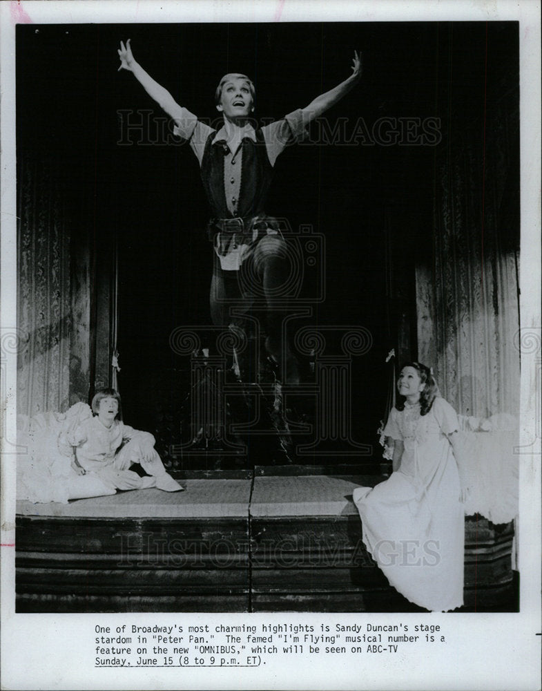 1980 Press Photo Sandy Duncan Singer Actress Peter Pan - Historic Images