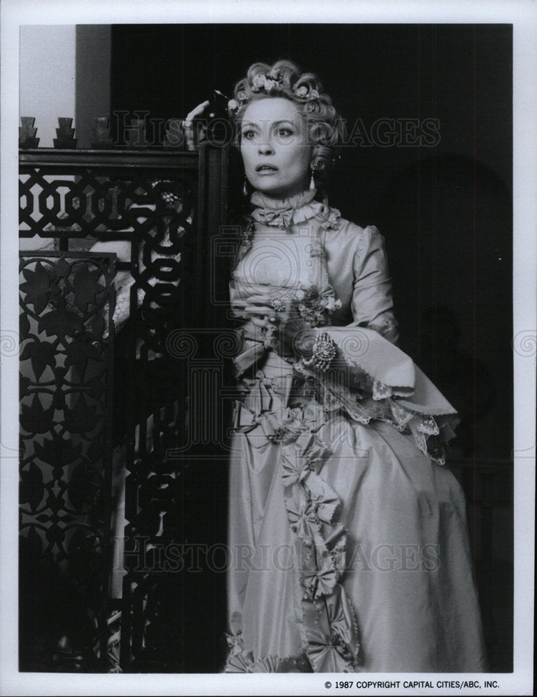 1987 Press Photo Faye Dunaway Actress Casanova - Historic Images