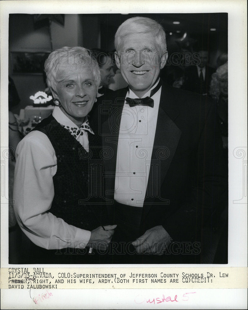 1993 Press Photo Superintendent Jefferson Dr. Lew Finch - Historic Images