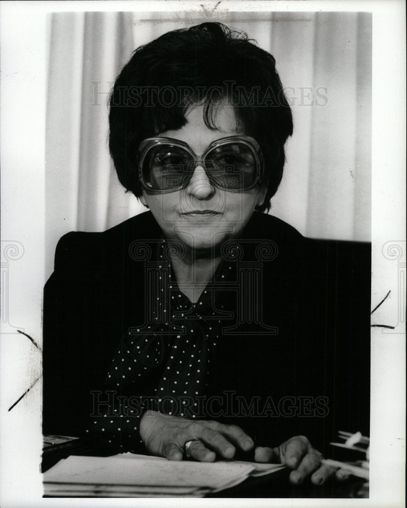 1985 Press Photo Aida Karoub,Arab - Historic Images