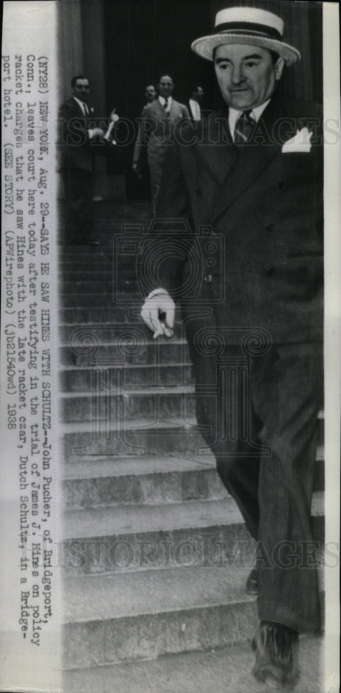 1938 Press Photo Witness John Pucher - Historic Images