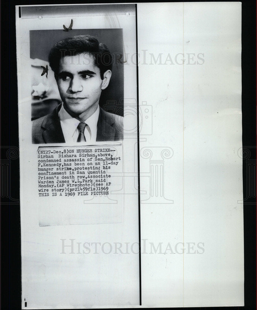 1969 Press Photo Sirhan Bishara on 11-Day Hunger Strike - Historic Images