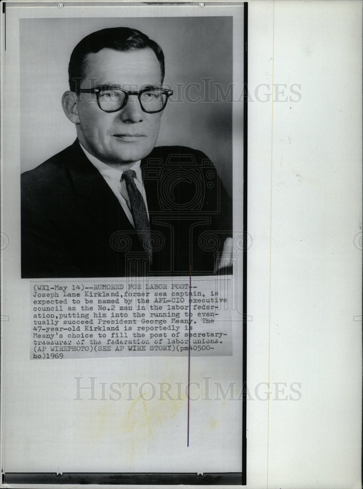 1969 Press Photo Joseph Lane Kirkland - Historic Images