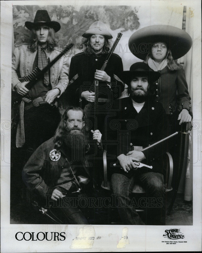 1975 Press Photo Colours Country Music Band - Historic Images