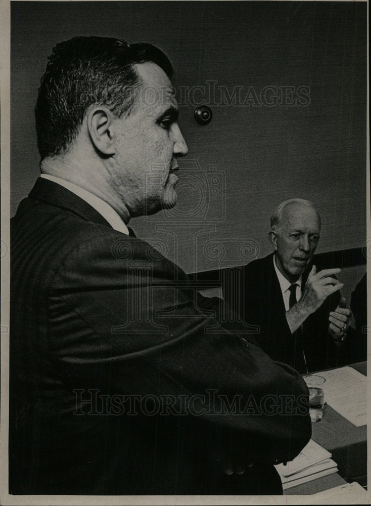 1968 Press Photo Sherman Glenn Finesilver Federal Judge - Historic Images