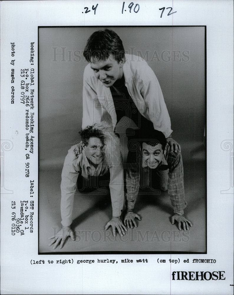 1987 Press Photo &quot;Firehose Band&quot; - Historic Images
