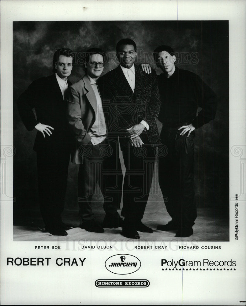 1988 Press Photo Robert Cray, Peter Boe, David Olson  - Historic Images