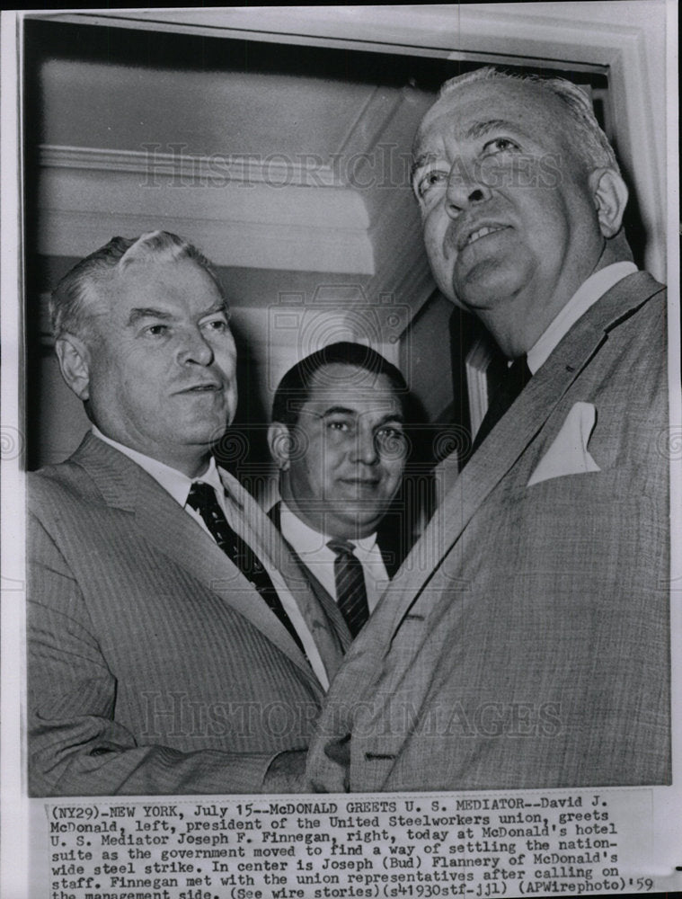 1959 Press Photo Joseph Gerald Finnegan Court Judge - Historic Images