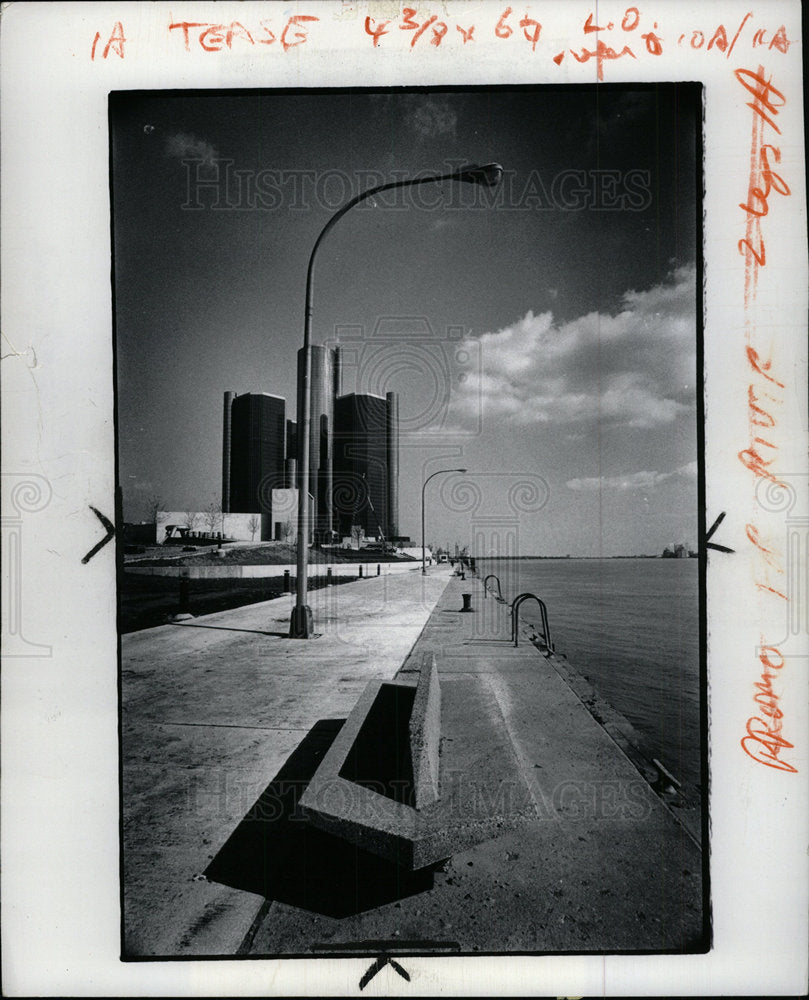 1978 Press Photo Downtown Detroit  - Historic Images