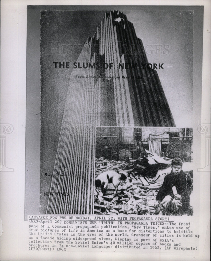 1962 Press Photo Communist Propaganda "New Times" - Historic Images