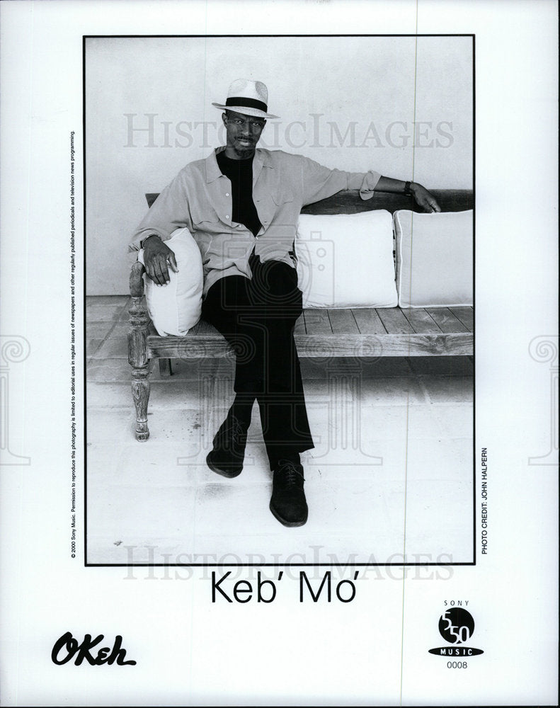 2001 Press Photo Keb' Mo' Blues Singer Guitarist - Historic Images