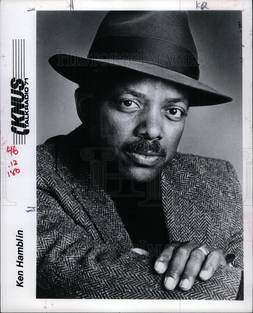 1987 Press Photo Radio Personality Ken Hamblin - Historic Images