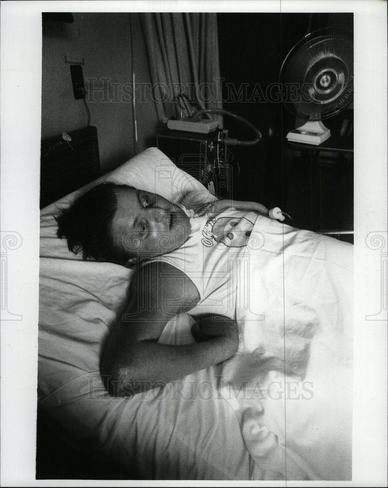 1989 Press Photo David Rivlin a quadriplegic - Historic Images