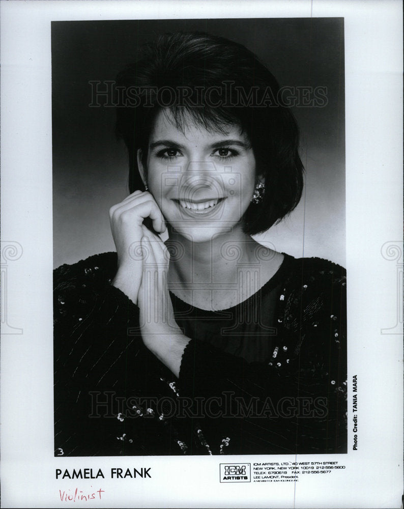 1994 Press Photo American Violinist, Pamela Frank - Historic Images