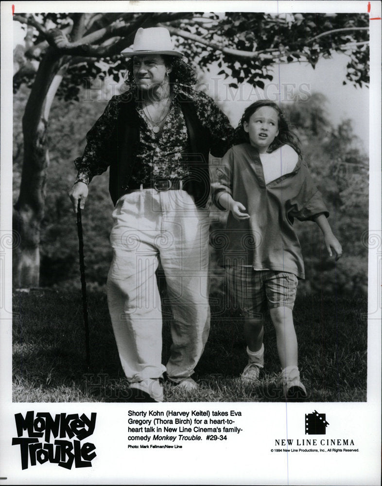 1994 Press Photo Harvey Keitel actor Thora Birch - Historic Images