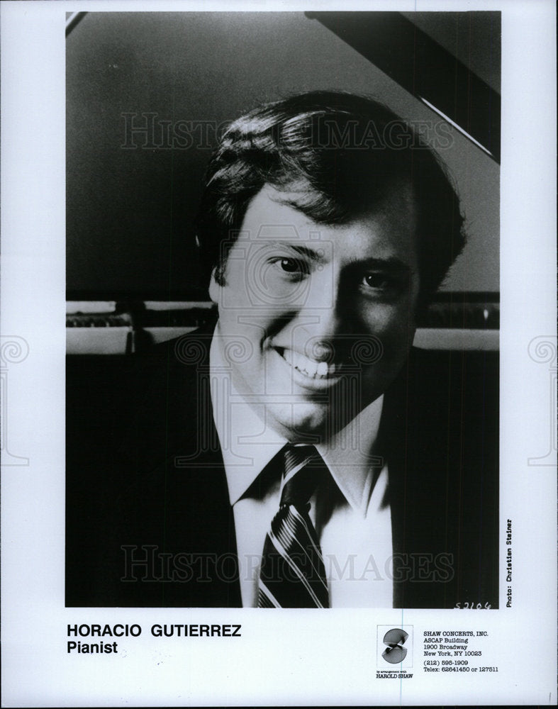 1993 Press Photo Pianist Horacio Gutierrez - Historic Images